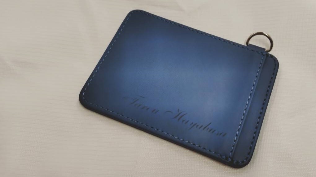 革 合皮 刻印例 engrave Tokyo Akihabara Engraving Specialty Shop HAYABUSA can engrave on the day 名入れ　即日　東京　都内　秋葉原　山手線　秋葉原駅　アクリル　樹脂　プラスチック